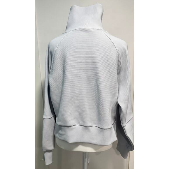 VARLEY Milano Half Zip Sweat Textured Cropped Pullover Sweatshirt Size XS - Picture 4 of 8